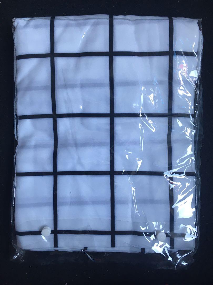 Minimalist and Modern Looking Queen Size Bedsheet Set - White Tiled (Category: Bed Frames & Mattresses) located in Makati City. Submitted by kyoomin (Listing ID 1070346835, Image 3). Description: Minimalist and Modern Looking Queen Size Bedsheet Set 🛏 💸 Php 450 ▪️1 Queen size fitted and garterized bedsheet ▪️with 2 matching pillow cases ▪️Material: Korean Cotton ▪️Bedsheet Size: 60”*75”+7.8” Pillow case Sizes: 18”*28” ▪️Thread count: 300 ▪️Soft