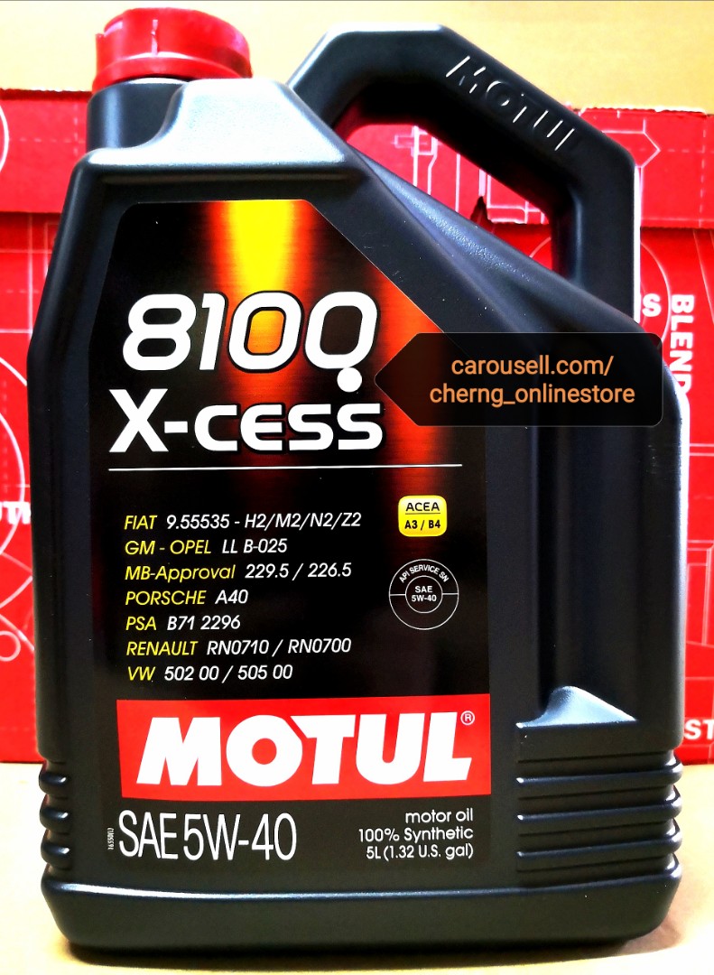 Motul 8100 X Cess 5w40 Car Accessories Accessories On Carousell