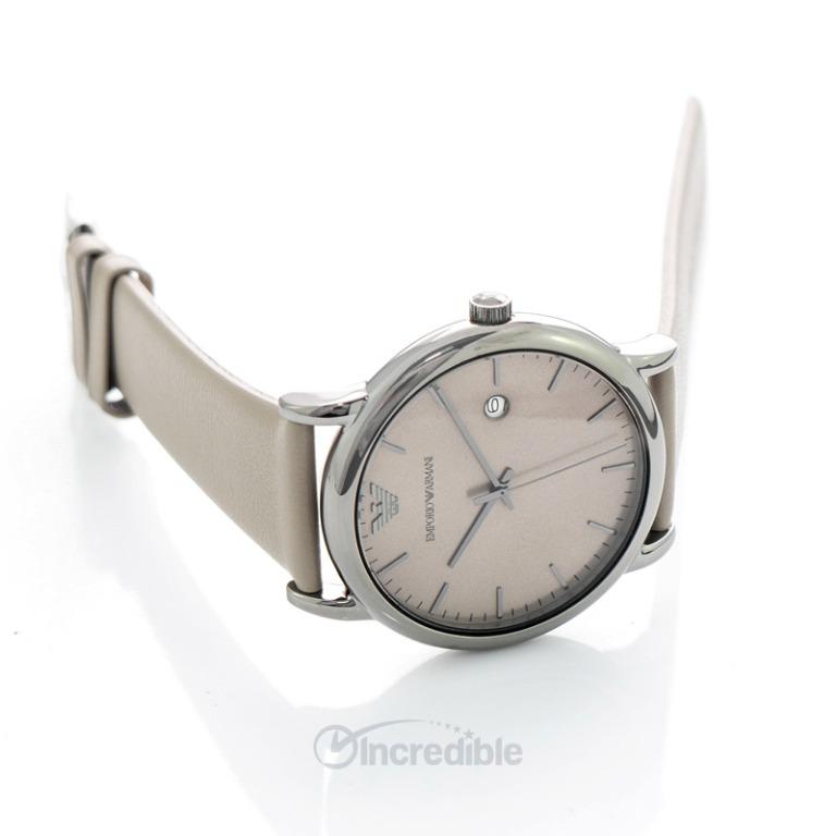 NEW Emporio Armani Luigi Quartz Beige Dial Men s Watch AR11116