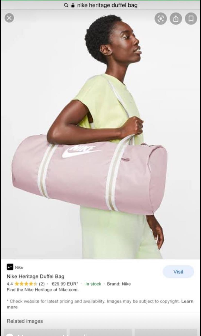 Nike heritage duffel bag/gym bag, Women 