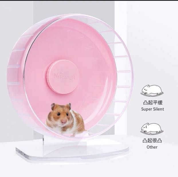 Niteangel wheel XL hamster wheels ready stock large wheels syrian 32 cm 31 cm, Pet Supplies