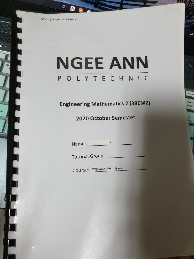 NP Engineering Maths 2 + Thermofluids Booklets( Read Description 
