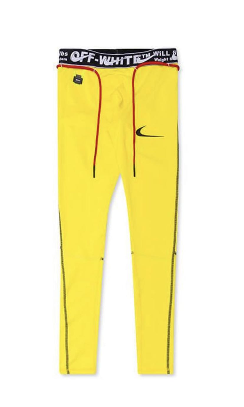 yellow nike tights
