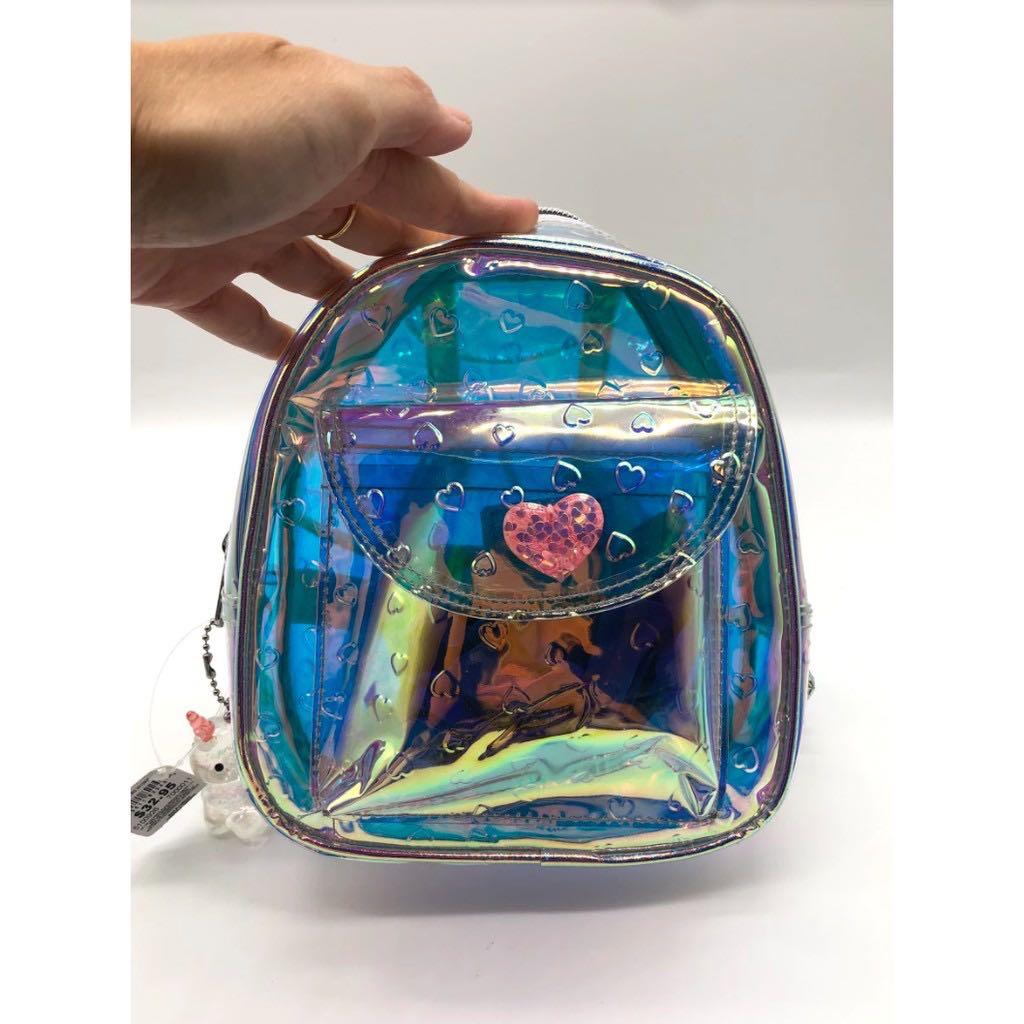 Children's place clear online backpacks