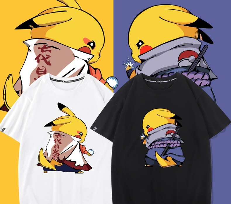 Pikachu Naruto Sasuke Itachi Sage Mode Tee Shirt Unisex Women S Fashion Tops Shirts On Carousell