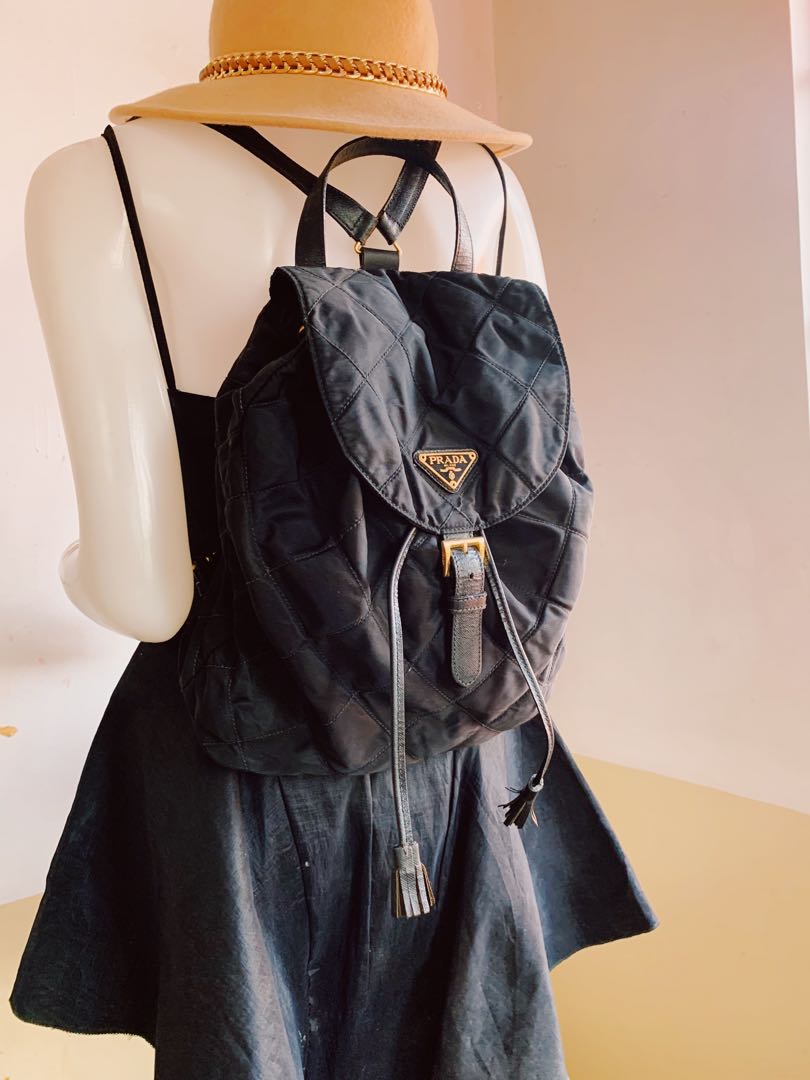 prada quilted backpack