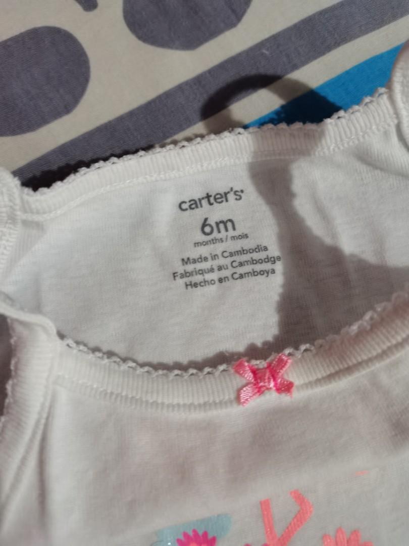 Preloved Carter's Baby Onesies (Category: Babies & Kids Fashion) located in Quezon City. Submitted by fayevt07 (Listing ID 1070422707, Image 2). Description: Preloved Baby Onesies Carter's 6mos Used.