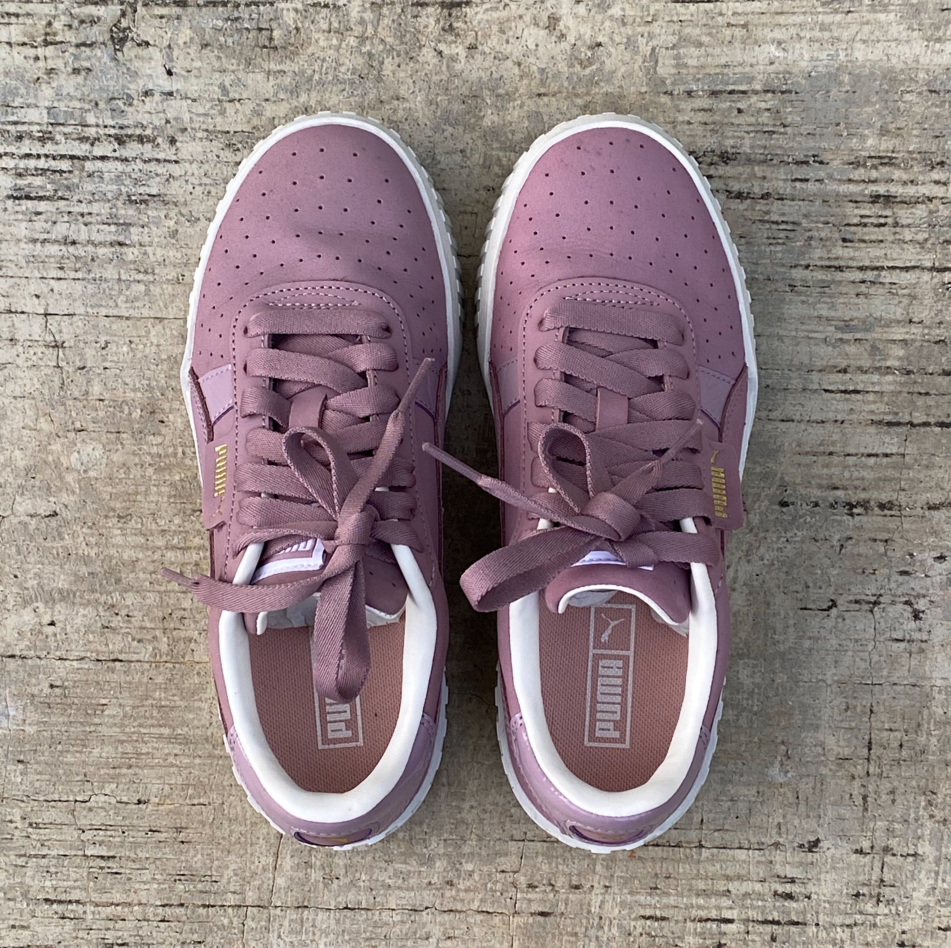 Puma cali discount nubuck sneakers