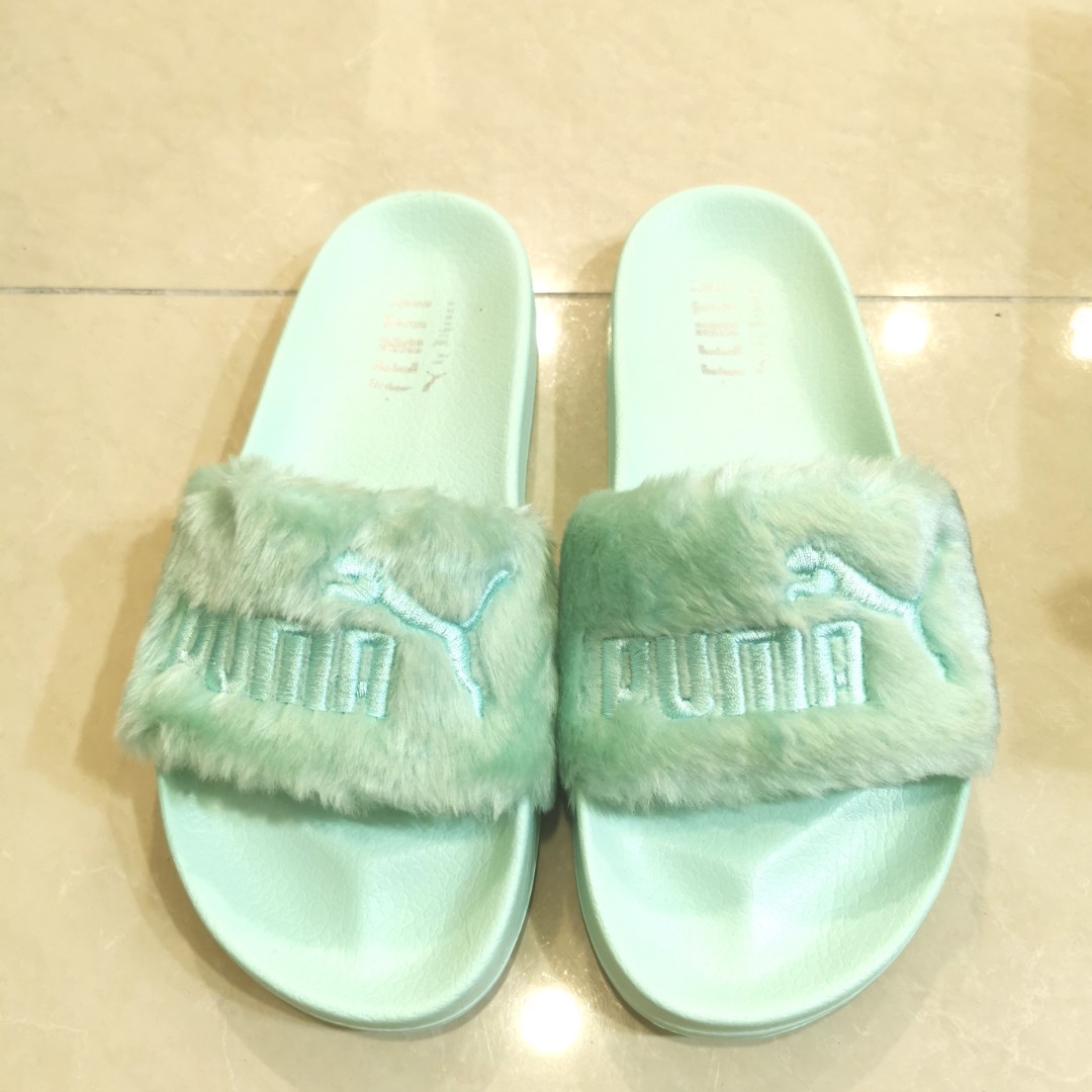 Puma furry slides vendor new arrivals