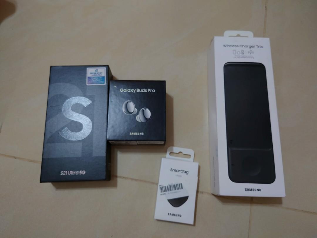 SAMSUNG Phantom Black Galaxy S21 Ultra 5G 512GB/ 16GB RAM, Mobile 