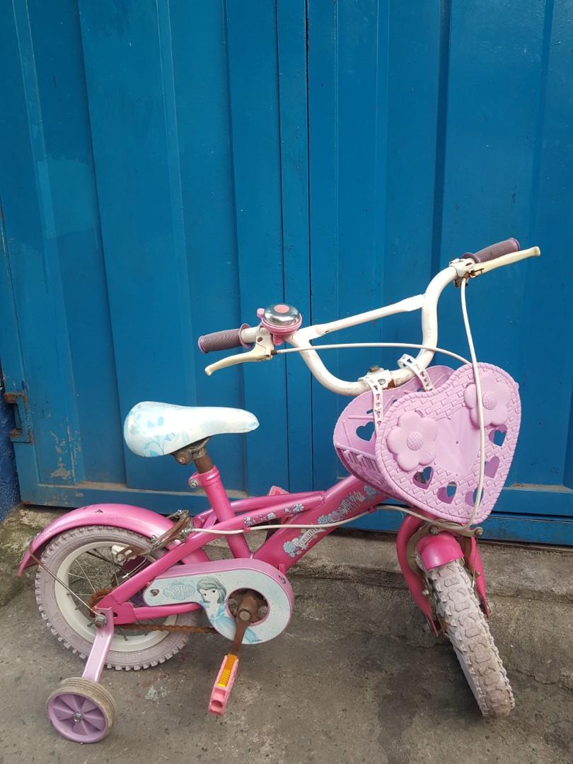 sofia the first bike with training wheels