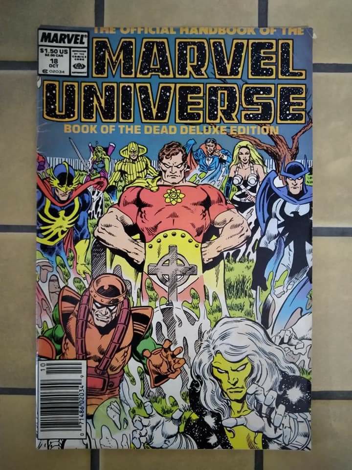 Official Handbook of the Marvel Universe Sheet - Uatu the Watcher
