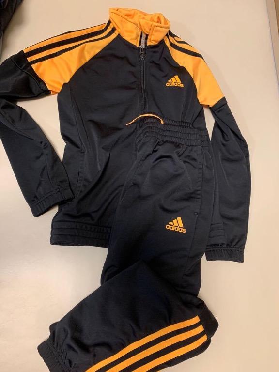 Used orange u0026 black Adidas track suit set | training set for kids (age  9-12), Babies u0026 Kids, Babies u0026 Kids Fashion on Carousell