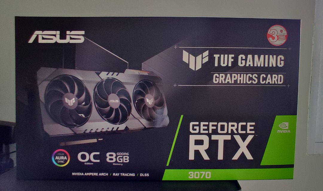 WTT Asus RTX 3070 TUF OC Local Set for RTX 3080, Electronics, Computer ...