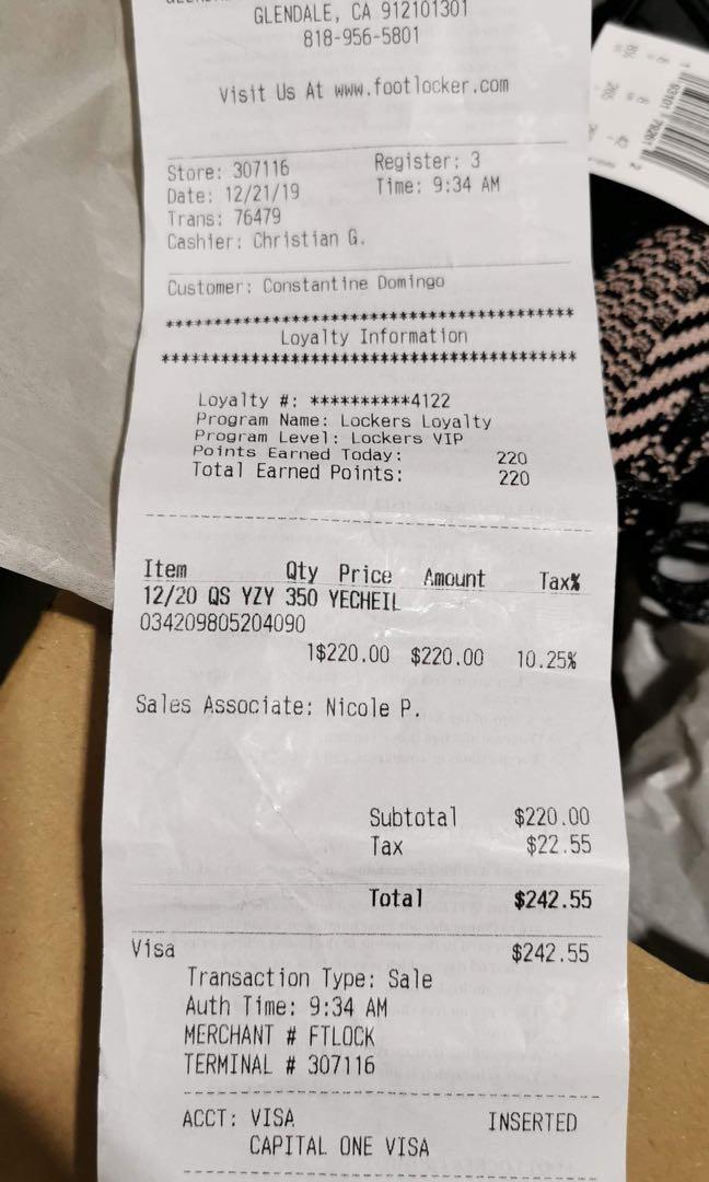 Yecheil yeezy footlocker top