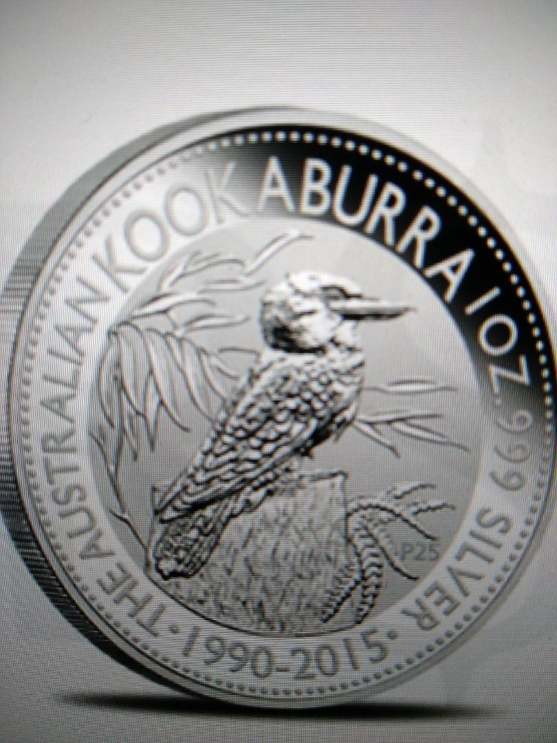 2015 PERTH MINT KOOKABURRA - SILVER (Category: Precious Stones) located in Singapore. Submitted by christinekoh08 (Listing ID 1066962561, Image 1). Description: Mint condition 1oz x20.