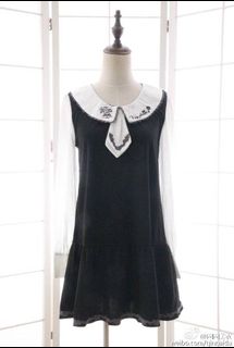日牌 Axes Femme 海軍風 水手裝 刺繡 長袖 連身裙64196076715393110