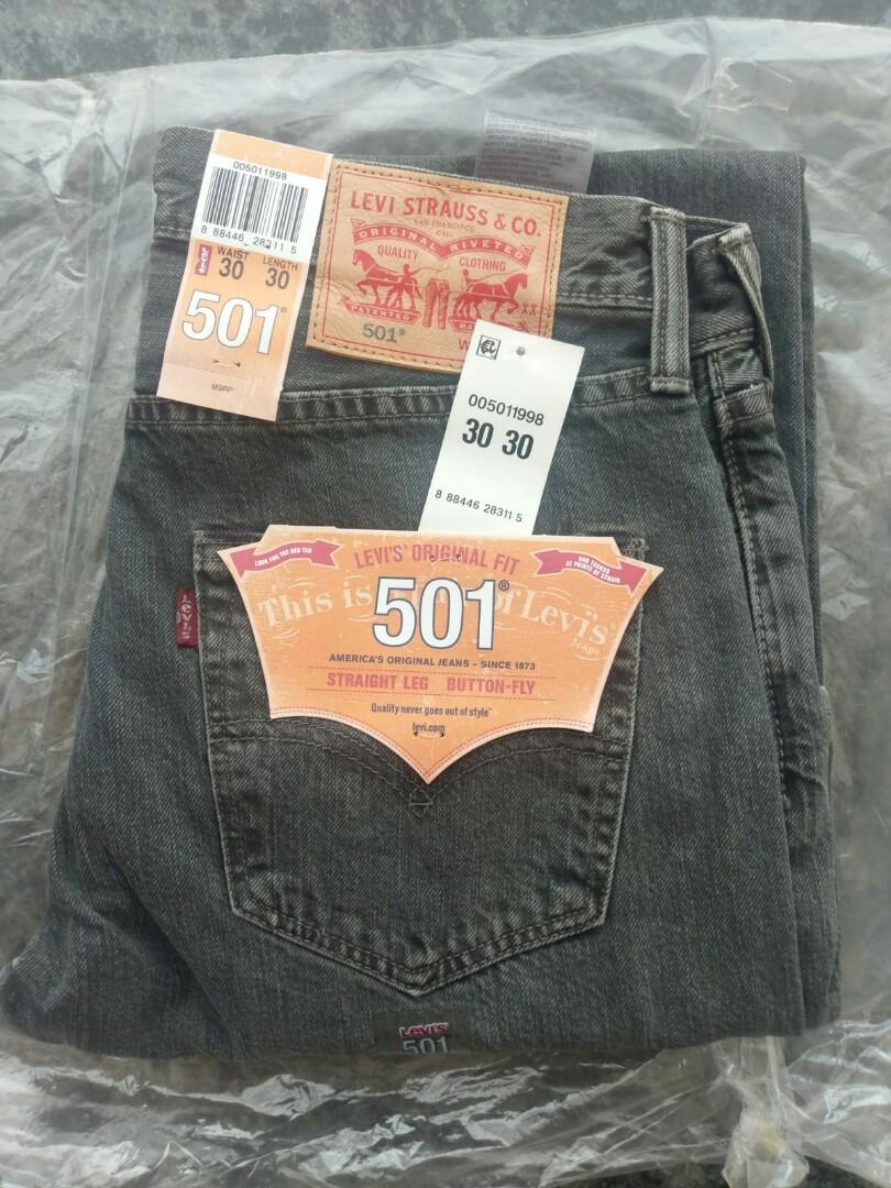 全新) Levi's 501 牛仔褲黑色洗水S碼男裝褲牛仔fashion Levis, 男裝, 褲＆半截裙, 牛仔褲- Carousell