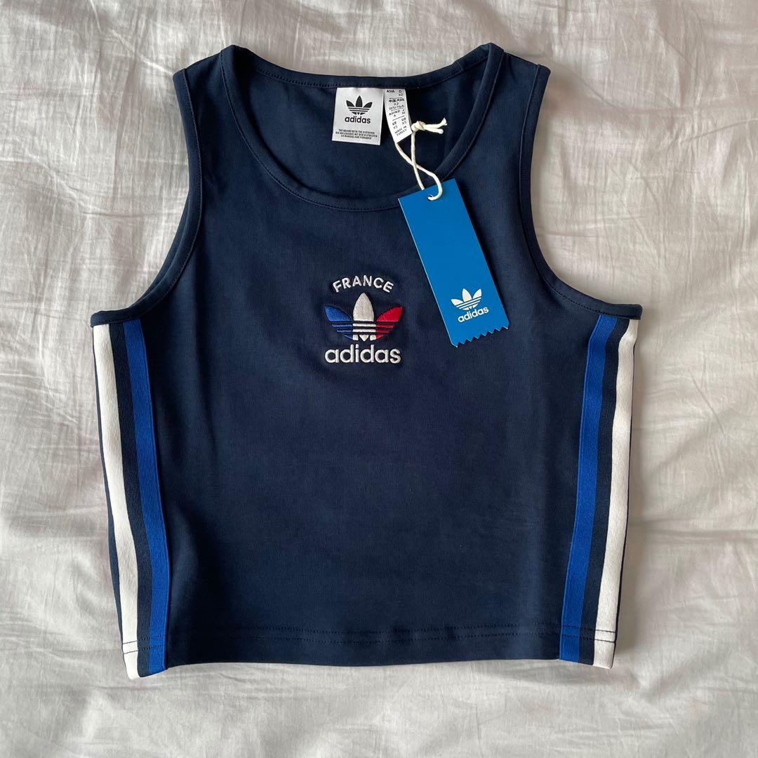 Adidas 3 store stripe tank top