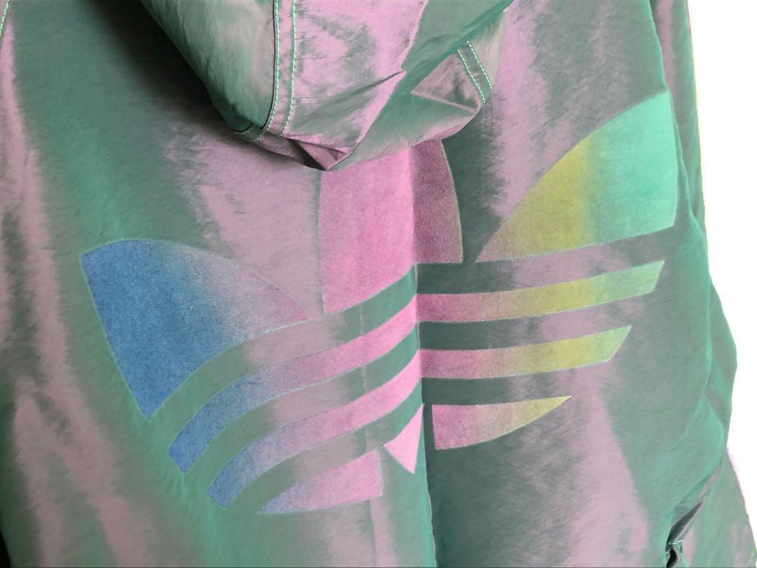 Adidas Originals by Jeremy Scott Parka JS Rainbow Multicolor Jacket Women s Fashion Coats Jackets and Outerwear on Carousell