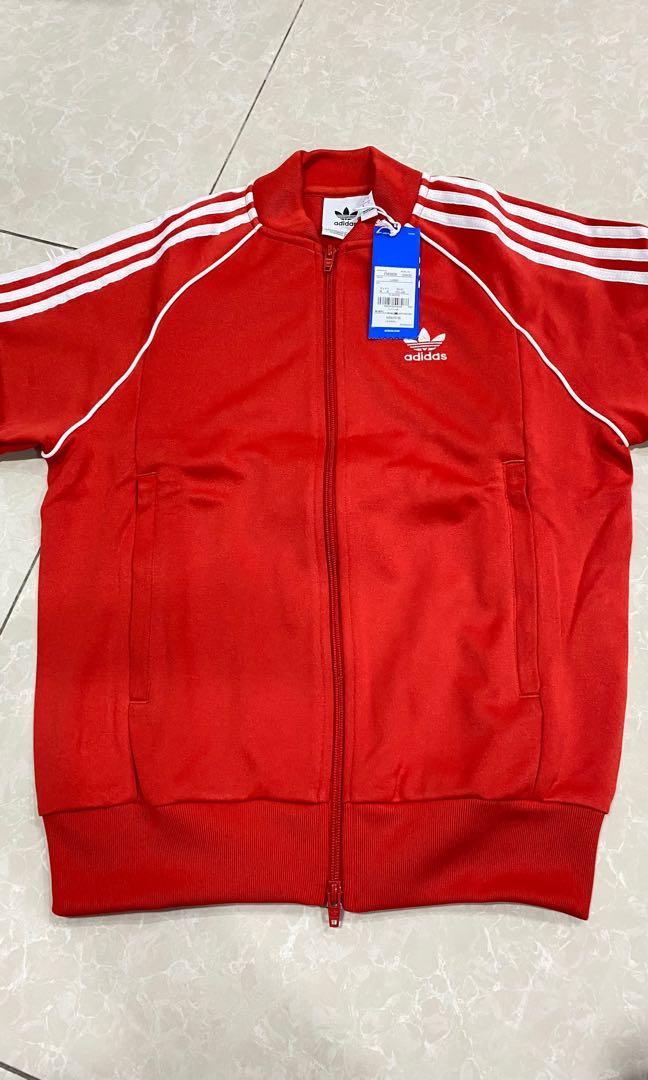 Adidas red sst jacket new arrivals