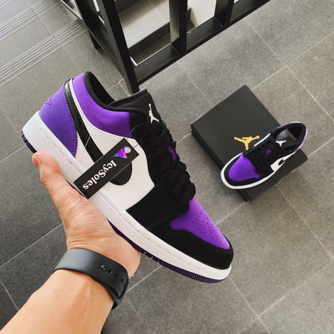 Air Jordan 1 Low Court Purple Men S Fashion Footwear Sneakers On Carousell Air Jordan 1 Low Court Purple Men S Fashion Footwear Sneakers On Carousell