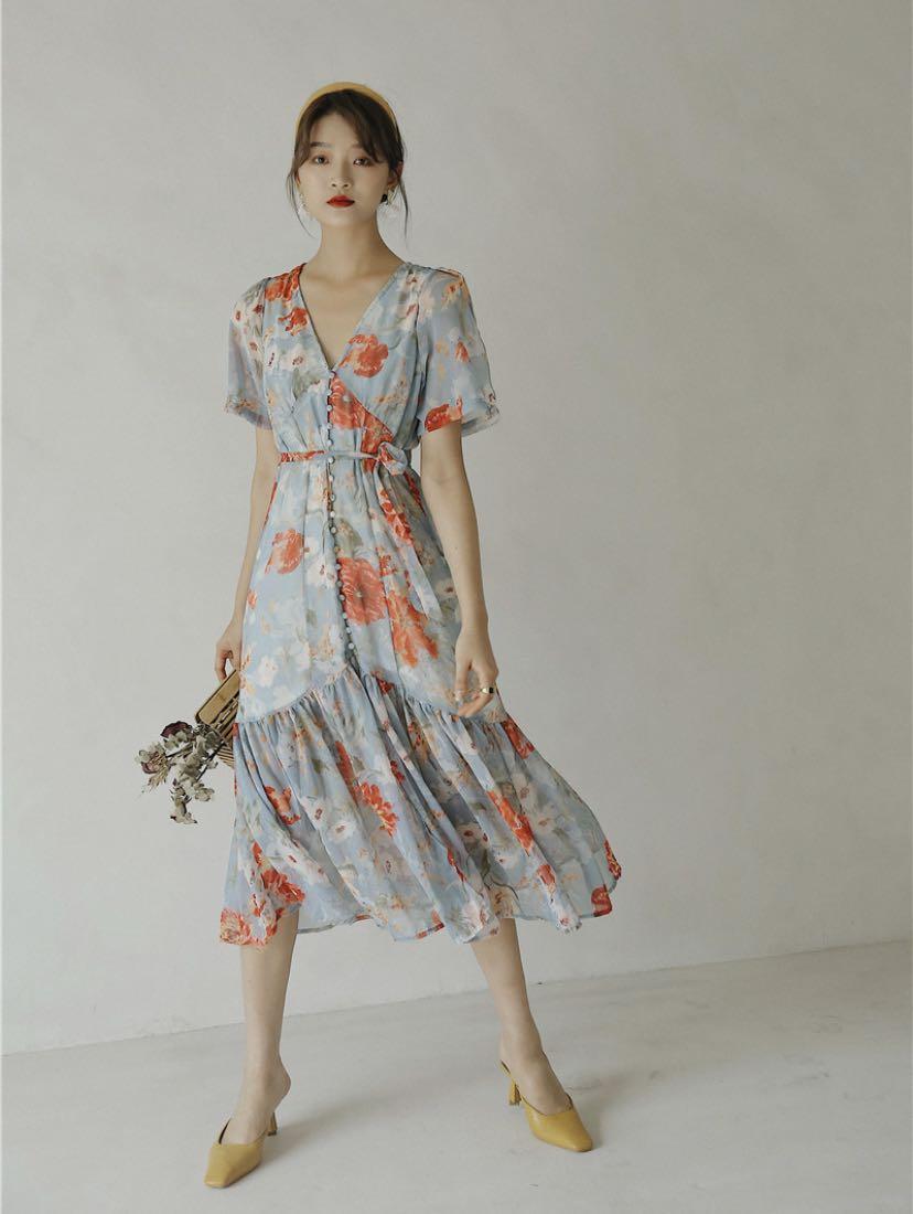 Dress floral vintage clearance
