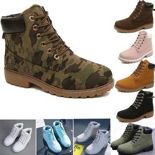 Ankle Boots Women Leather Outdoor Waterproof