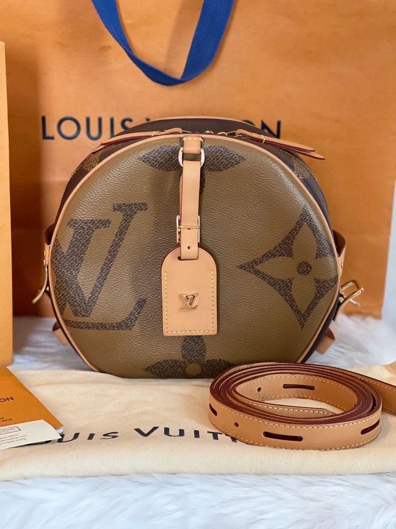 Louis Vuitton Bicolor Reverse Monogram Giant Boite Chapeau Souple  w/Lock&2 Key