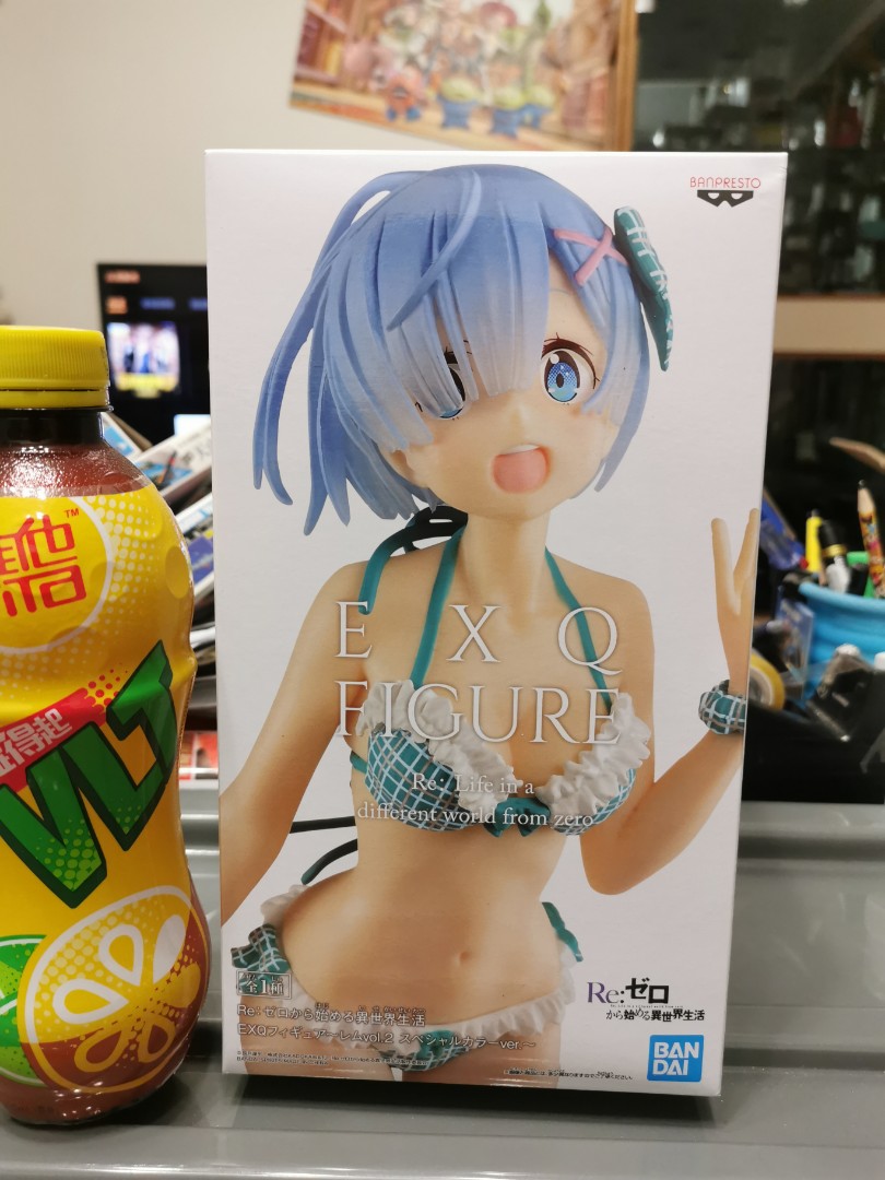 Bandai Exq Figure Re Zero 從零開始的異世界生活雷姆泳裝ver Rem 公仔jp01 玩具 遊戲類 玩具 Carousell