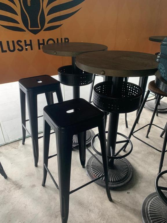 Bar Stools and Table, Furniture & Home Living, Furniture, Tables & Sets