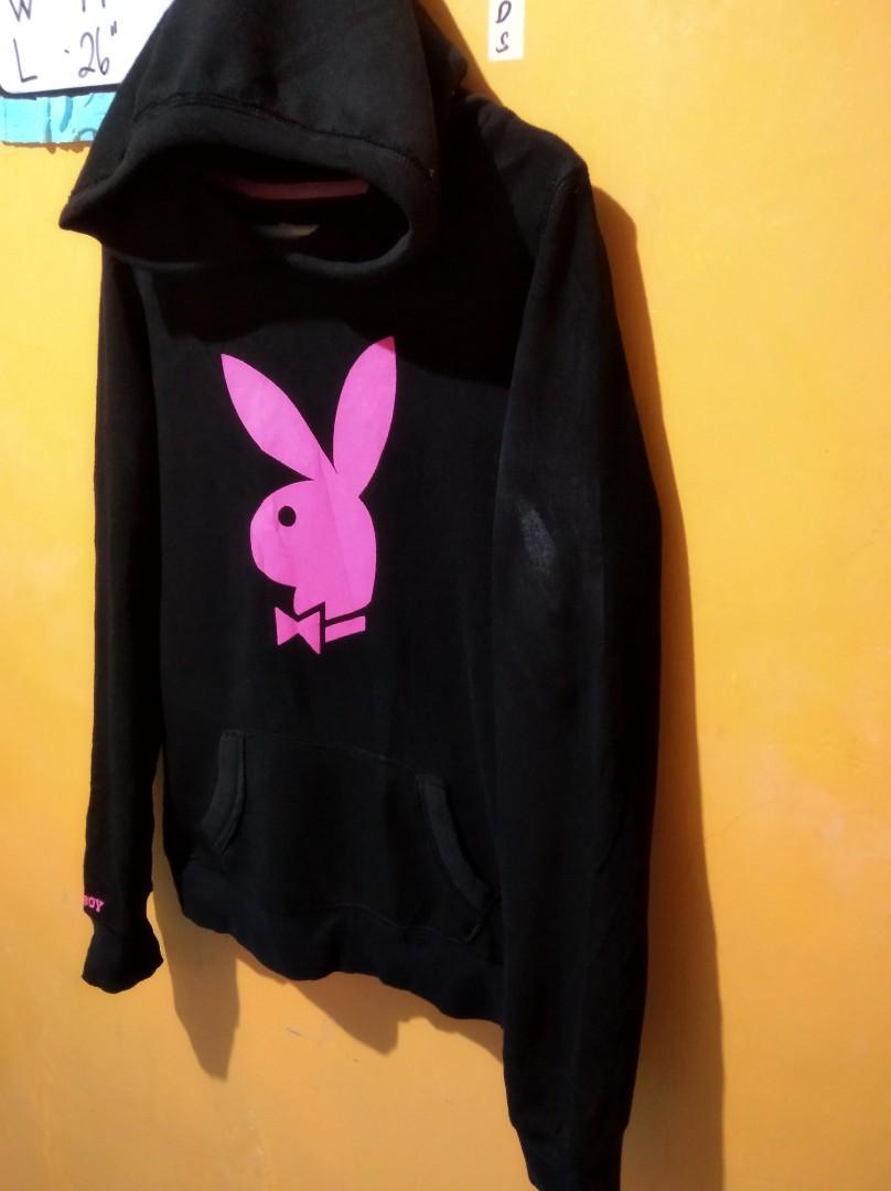 Playboy bunny logo hoodie clearance