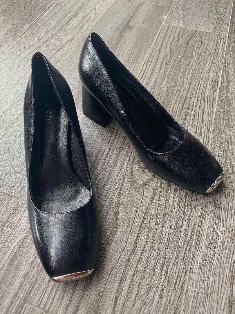 Black office heels clearance