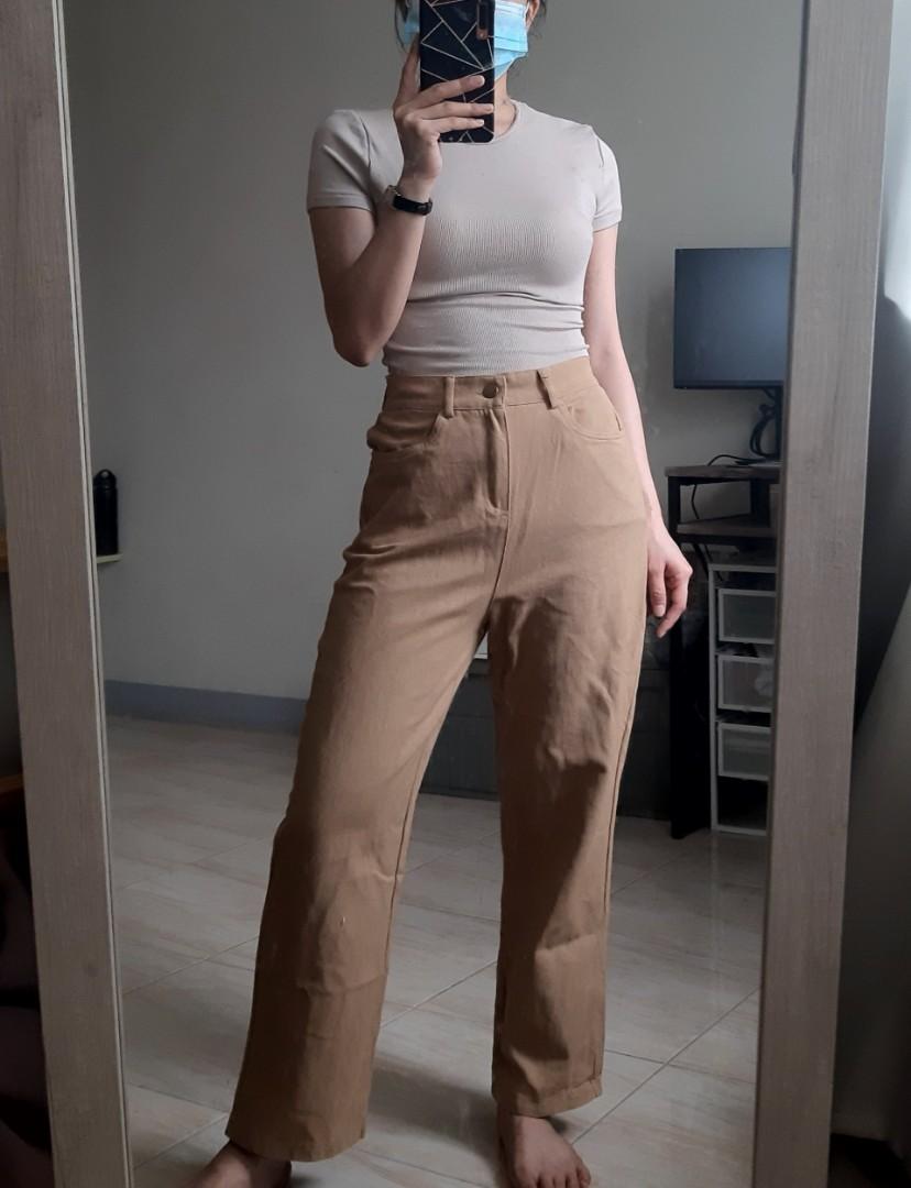 Brown Pants, Women's Fashion, Bottoms, Other Bottoms on Carousell