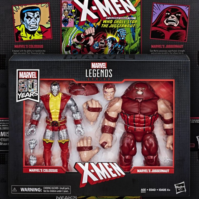 Colossus Juggernaut Marvel Legends 80th Anniversary 2 Pack