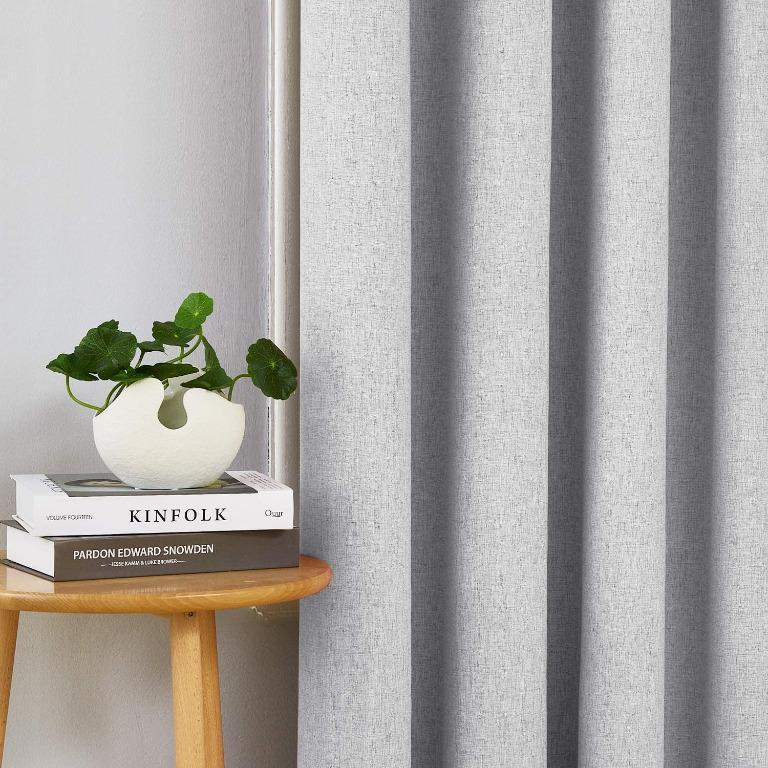 Deconovo Linen Look Full Blackout Curtains Eyelet Thermal Insulated Bedroom Curtains With Coating Back Layer For When it comes to designing a bedroom, there's. carousell