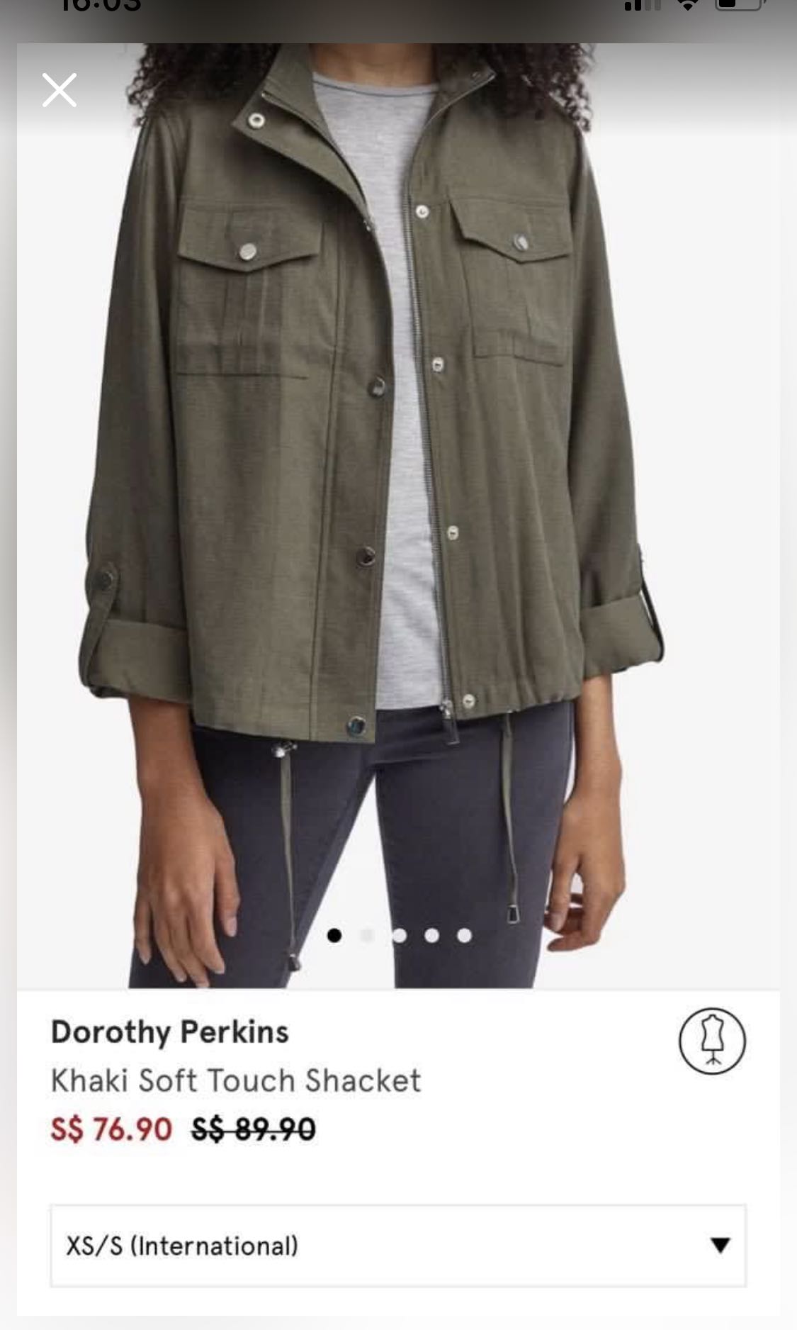 Dorothy Perkins Khaki Soft Touch Shacket Women s Fashion Coats Jackets and Outerwear on Carousell