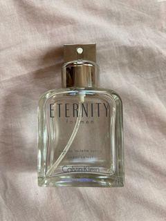 Empty Perfume Bottle Eternity for Men Calvin Klein
