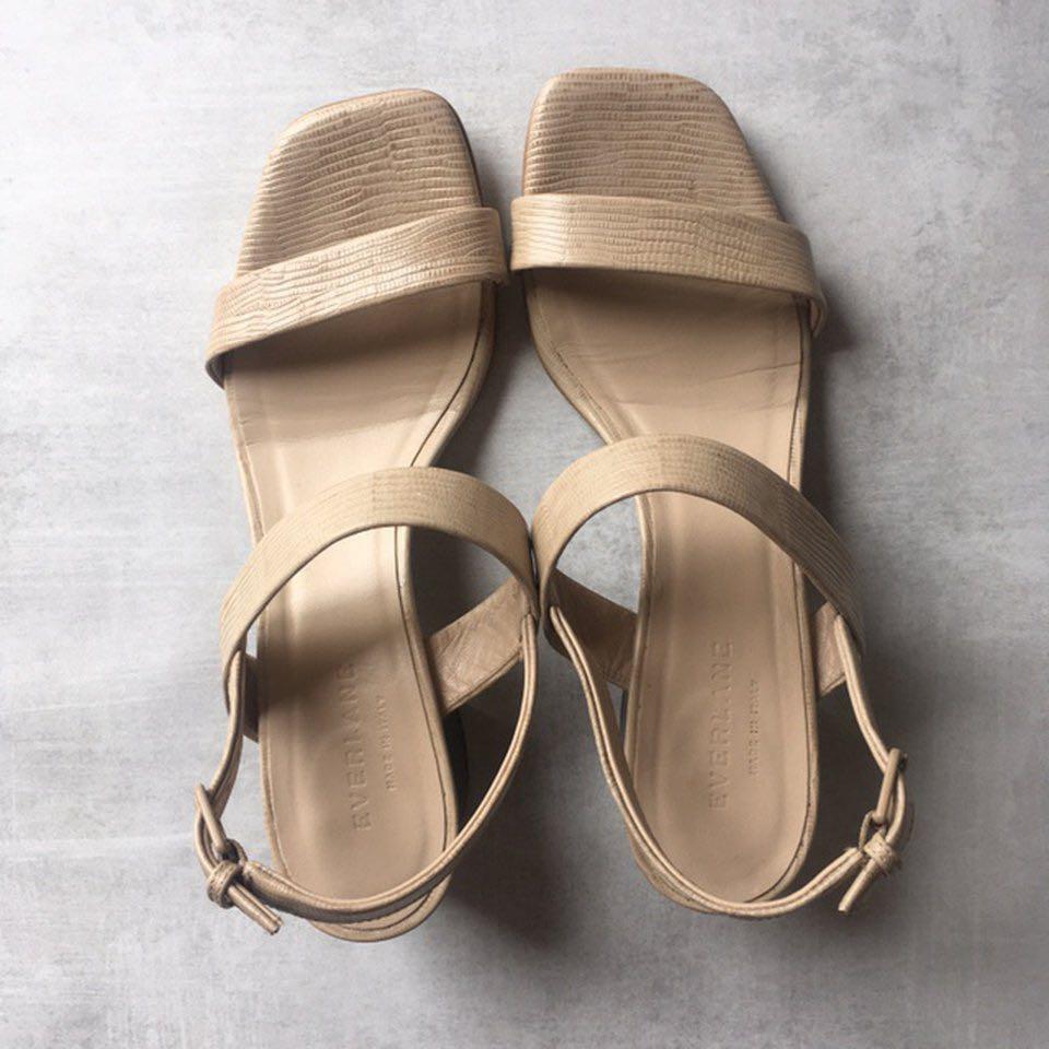 Everlane double strap block heel review online
