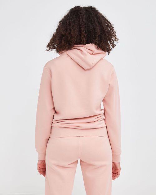 Fila Mellow Rose Pink Badge Logo Hoodie Women s Fashion Coats Jackets and Outerwear on Carousell