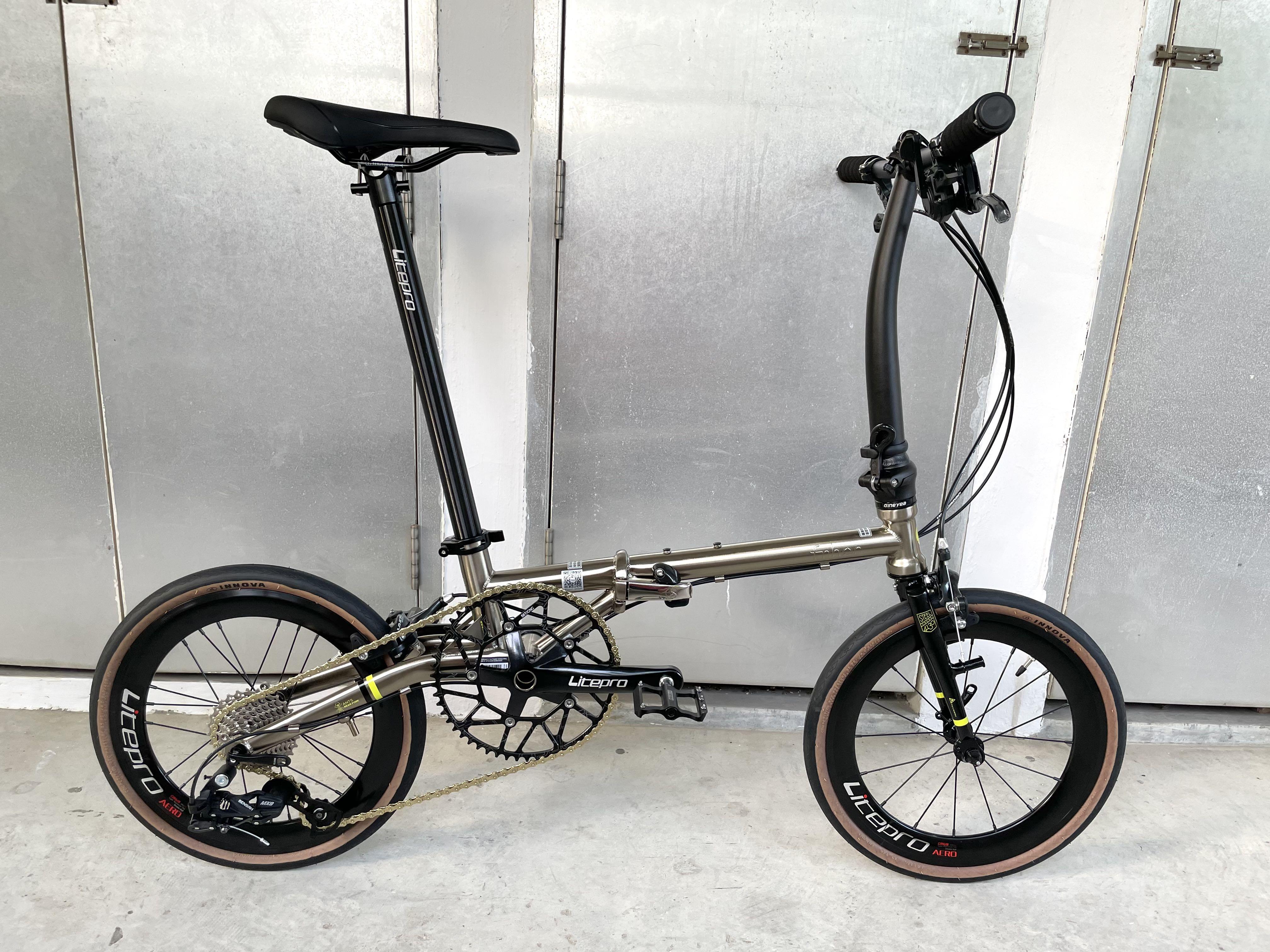 Fnhon Gust Disc Brake 16 Inch Folding Bike, Sports Equipment, Bicycles