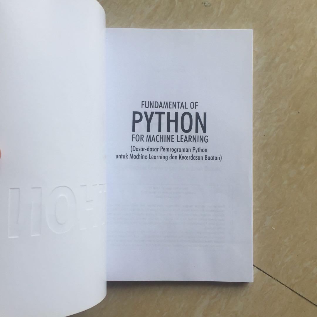 Fundamental of python for machine learning new arrivals