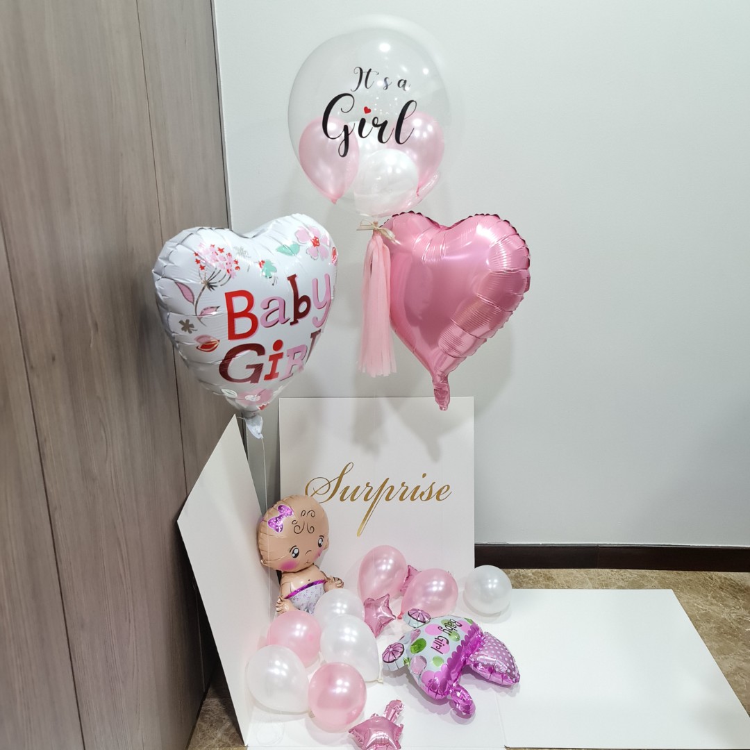 Gender Reveal Surprise Box Customised Balloon It’s a boy / It’s a girl Baby Shower , Design ...