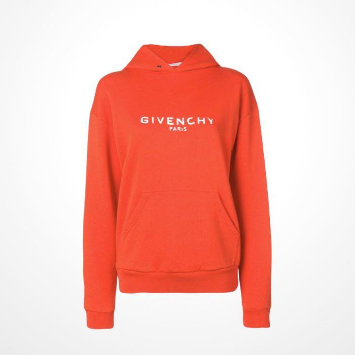 Givenchy Logo Hoodie 19 S/S (Category: Coats, Jackets and Outerwear) located in Pasig City. Submitted by asmus19 (Listing ID 1066899253, Image 1). Description: Givency Logo Hoodie 19 S/S Small in size Chest width 21 inches Length 24 inches Authentic Excellent Condition Good as new .
