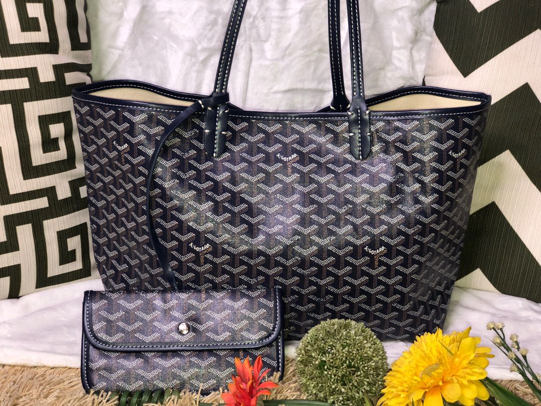blue goyard tote bolsa