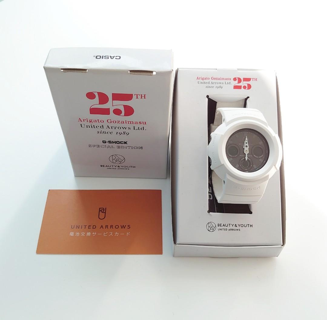 G-Shock x Beauty & Youth 25th Special Edition, 名牌, 手錶- Carousell