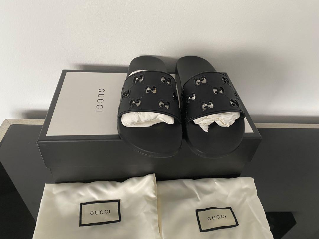 Men's rubber gg slide sandal clearance