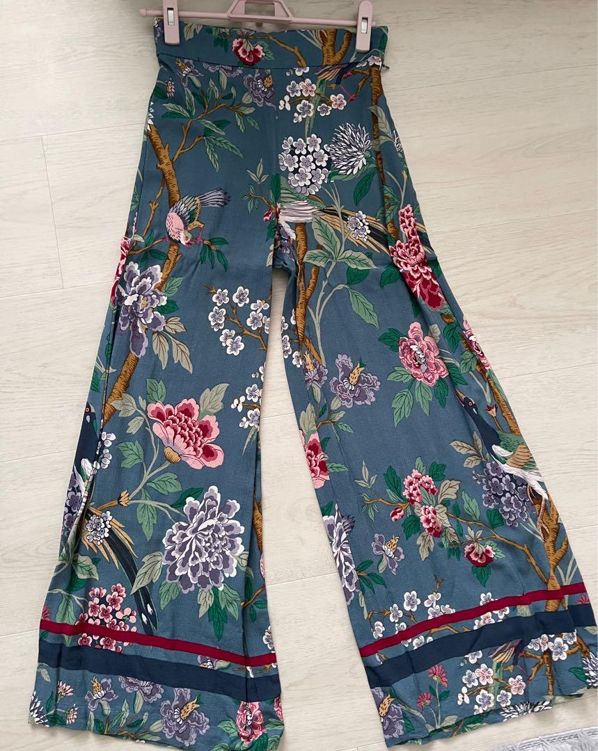 H&m flower pants clearance
