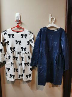 H&M Ribbon long sleeve dress