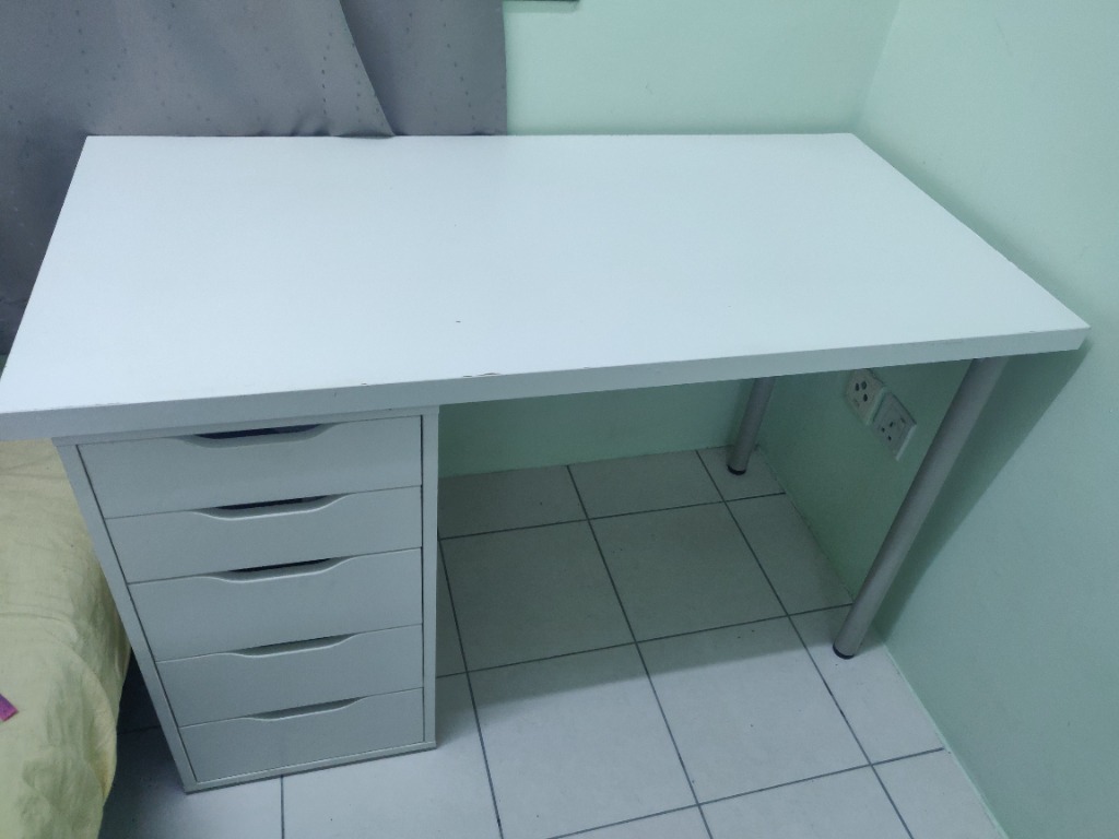 Linnmon alex desk shop blue